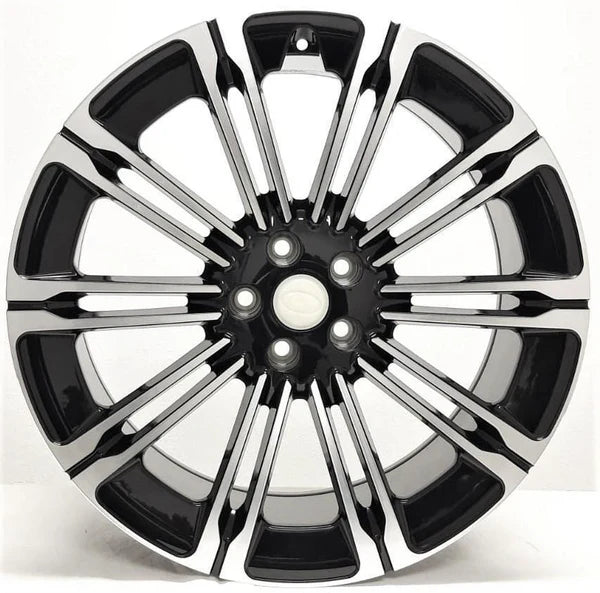 W792 22X9.5 5X120 BLACK MACHINED FACE - Gun Hill Tire House (WTW - WHOLESALE TIRES & WHEELS)