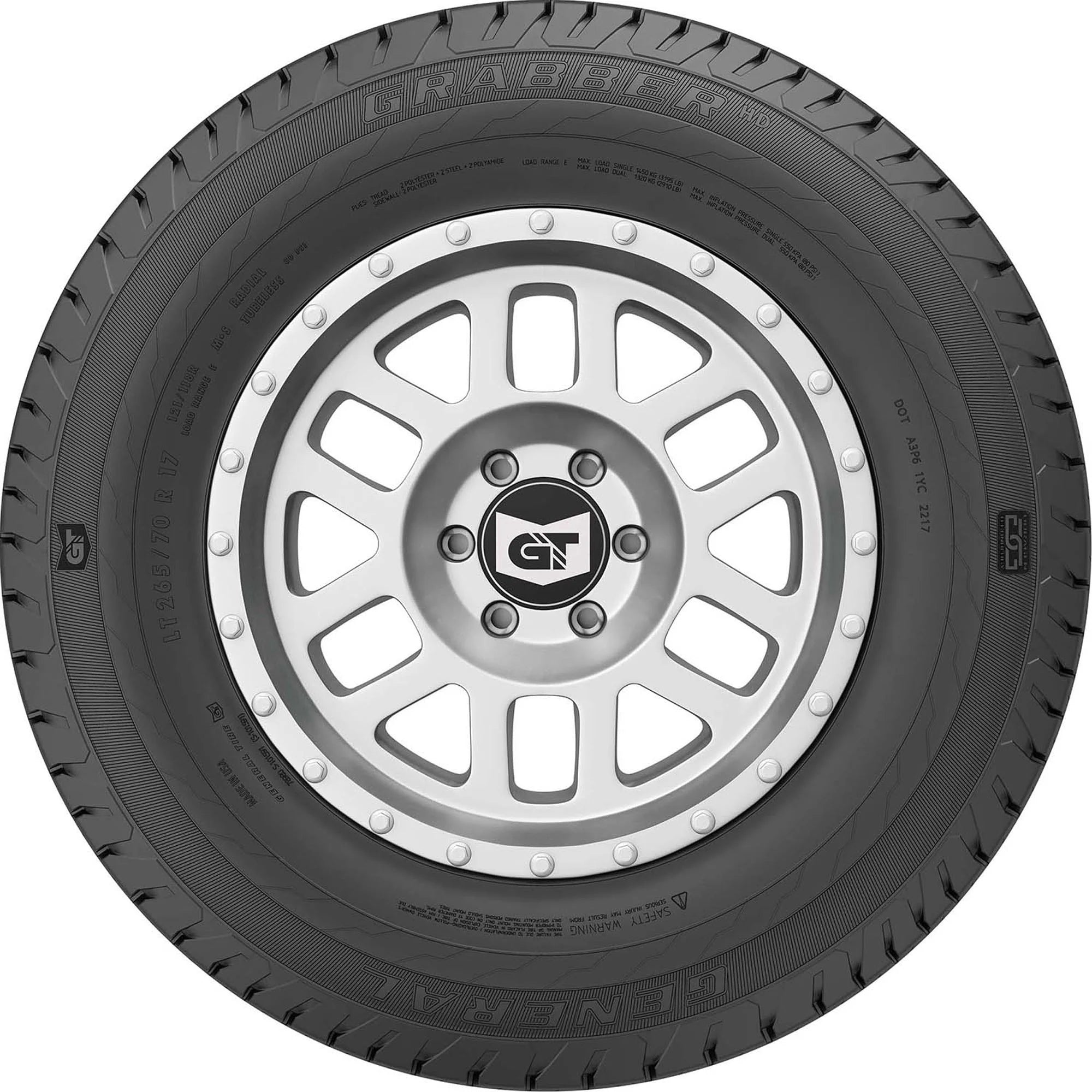 LT225/75R16/10 General Grabber HD 115/112R BW All Season Tire - Gun Hill Tire House (WTW - WHOLESALE TIRES & WHEELS)