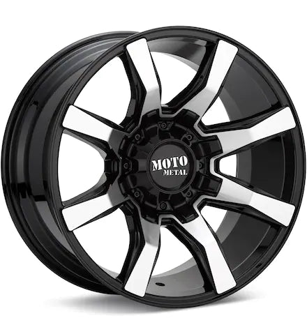 MOTO METAL MO804 SPIDER GLOSS BLACK PAINTED - Gun Hill Tire House (WTW - WHOLESALE TIRES & WHEELS)
