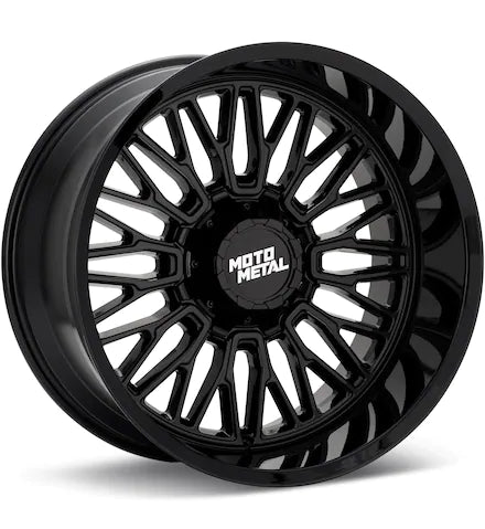 MOTO METAL MO809 STINGER GLOSS BLACK PAINTED - Gun Hill Tire House (WTW - WHOLESALE TIRES & WHEELS)