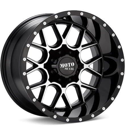 MOTO METAL MO986 SIEGE MACHINED W/BLACK ACCENT - Gun Hill Tire House (WTW - WHOLESALE TIRES & WHEELS)