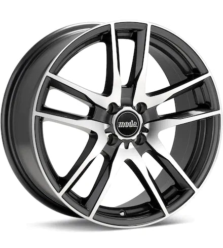 MODA MD10 MACHINED W/ANTHRACITE ACCENT - Gun Hill Tire House (WTW - WHOLESALE TIRES & WHEELS)