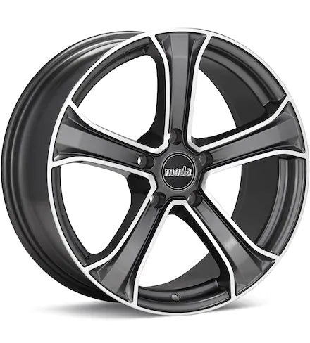 MODA MD14 MACHINED W/ANTHRACITE ACCENT - Gun Hill Tire House (WTW - WHOLESALE TIRES & WHEELS)