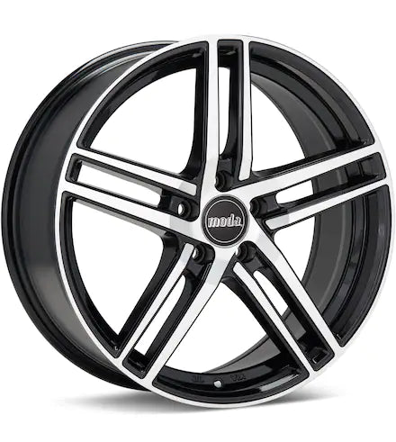 MODA MD25 MACHINED W/BLACK ACCENT - Gun Hill Tire House (WTW - WHOLESALE TIRES & WHEELS)