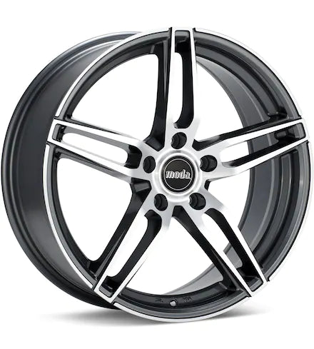 MODA MD26 MACHINED W/ANTHRACITE ACCENT - Gun Hill Tire House (WTW - WHOLESALE TIRES & WHEELS)