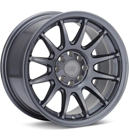 MOTEGI RACING MR156 S12 GLOSS GUNMETAL SILVER PAINTED - Gun Hill Tire House (WTW - WHOLESALE TIRES & WHEELS)