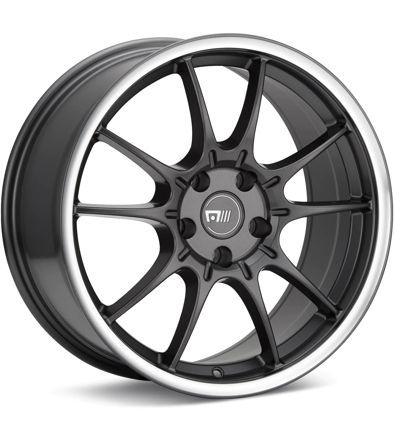 MOTEGI RACING MR152 SS5 GUNMETAL W/MACH LIP - Gun Hill Tire House (WTW - WHOLESALE TIRES & WHEELS)