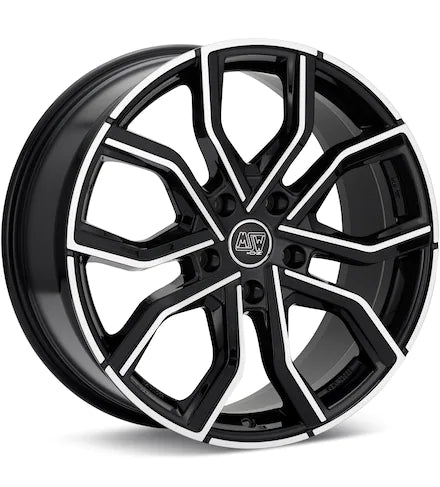 MSW TYPE 41 MACHINED W/BLACK ACCENT - Gun Hill Tire House (WTW - WHOLESALE TIRES & WHEELS)