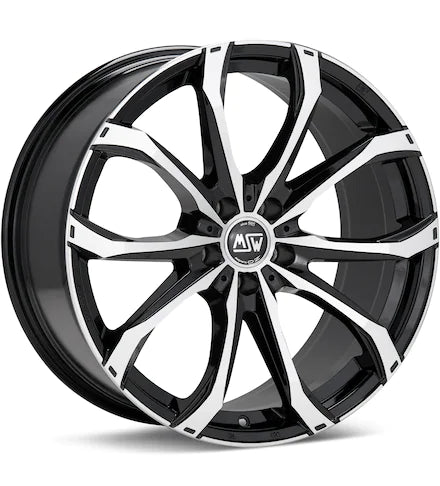 MSW TYPE 48 MACHINED W/BLACK ACCENT - Gun Hill Tire House (WTW - WHOLESALE TIRES & WHEELS)