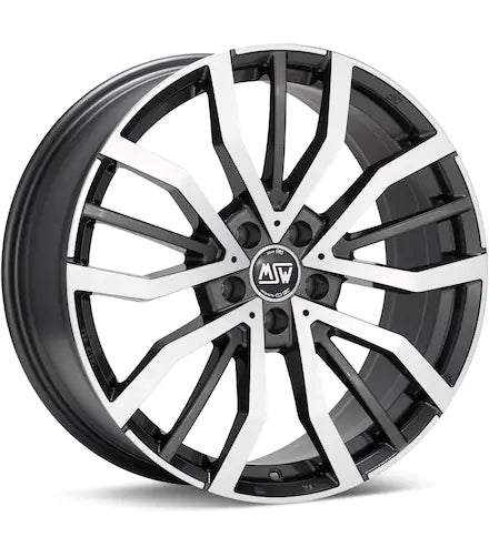 MSW TYPE 49 MACHINED W/GLOSS GREY ACCENT - Gun Hill Tire House (WTW - WHOLESALE TIRES & WHEELS)