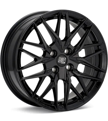 MSW TYPE 50 4 - LUG GLOSS BLACK PAINTED - Gun Hill Tire House (WTW - WHOLESALE TIRES & WHEELS)
