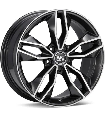 MSW TYPE 71 MACHINED W/GLOSS GREY ACCENT - Gun Hill Tire House (WTW - WHOLESALE TIRES & WHEELS)