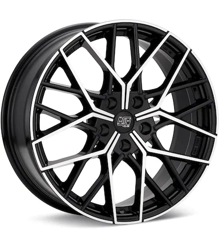 MSW TYPE 74 MACHINED W/GLOSS BLACK ACCENT - Gun Hill Tire House (WTW - WHOLESALE TIRES & WHEELS)