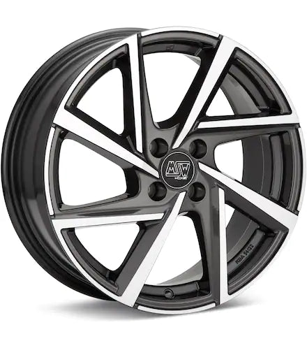 MSW TYPE 80 4 - LUG MACHINED W/GUNMETAL ACCENT - Gun Hill Tire House (WTW - WHOLESALE TIRES & WHEELS)