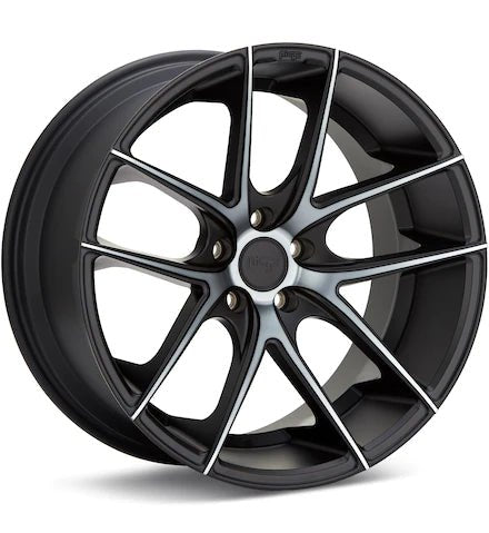NICHE ROAD WHEELS TARGA BLACK MACHINED W/DARK TINT - Gun Hill Tire House (WTW - WHOLESALE TIRES & WHEELS)