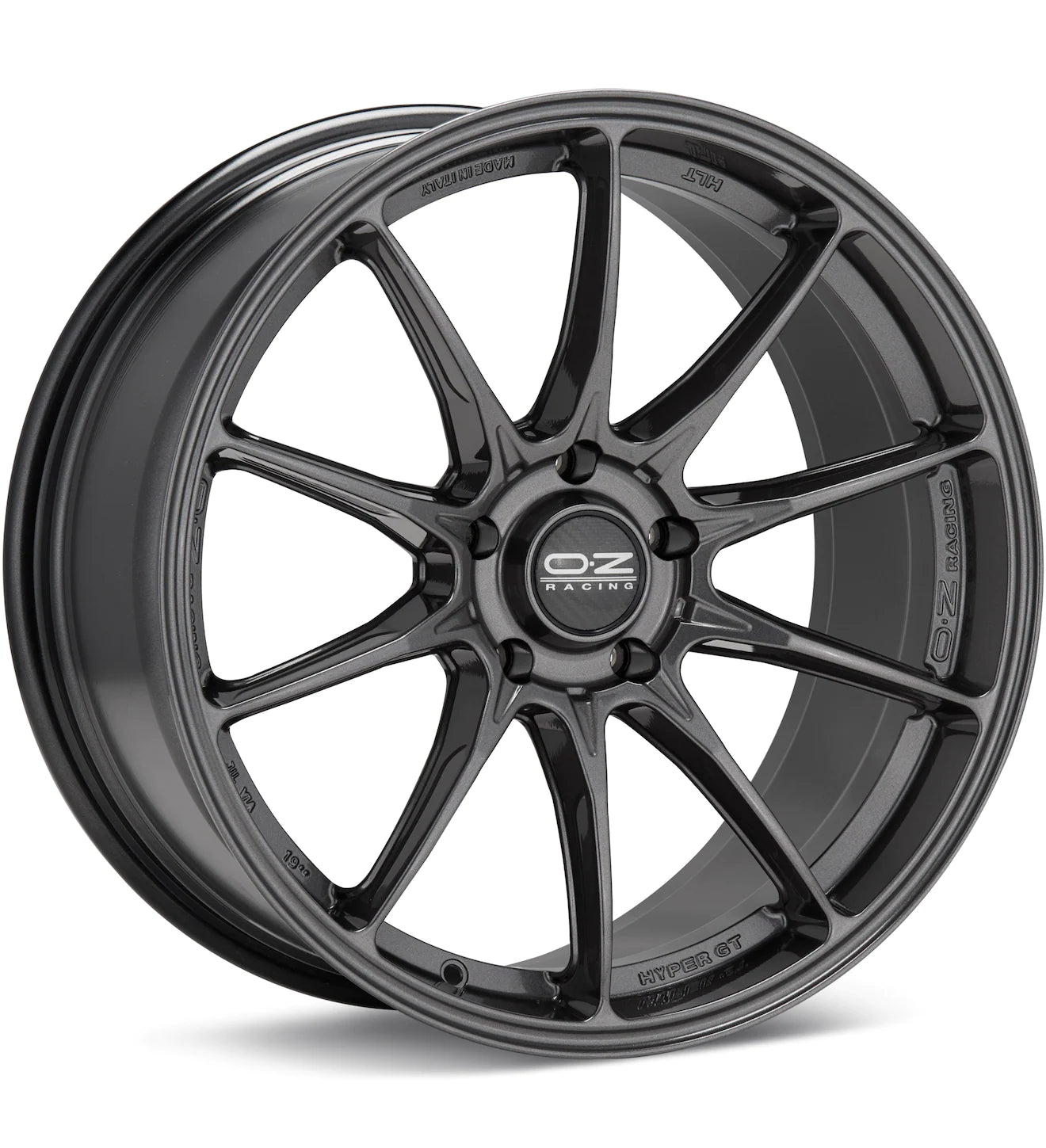 O.Z. HYPER GT HLT GLOSS BLACK PAINTED - Gun Hill Tire House (WTW - WHOLESALE TIRES & WHEELS)