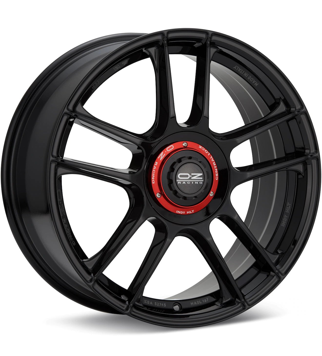 O.Z. INDY HLT GLOSS BLACK PAINTED - Gun Hill Tire House (WTW - WHOLESALE TIRES & WHEELS)