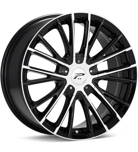 PLATINUM GENESIS MACHINED W/BLACK ACCENT - Gun Hill Tire House (WTW - WHOLESALE TIRES & WHEELS)