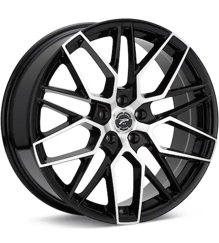 PLATINUM RETRIBUTION MACHINED W/GLOSS BLACK ACCENT - Gun Hill Tire House (WTW - WHOLESALE TIRES & WHEELS)