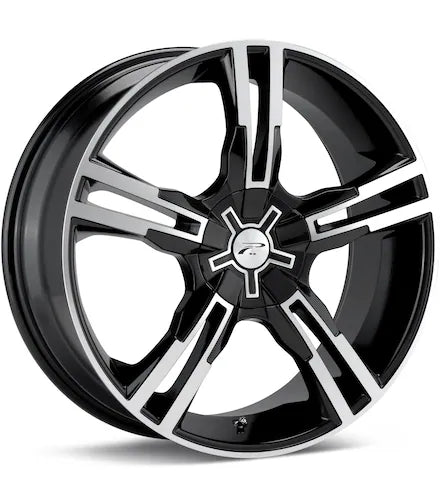 PLATINUM SABER MACHINED W/BLACK ACCENT - Gun Hill Tire House (WTW - WHOLESALE TIRES & WHEELS)