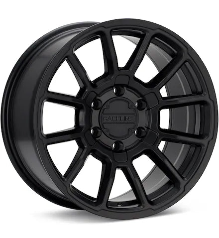 RACELINE GAUGE SATIN BLACK PAINTED - Gun Hill Tire House (WTW - WHOLESALE TIRES & WHEELS)