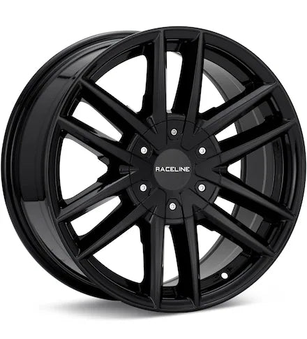 RACELINEÂ IMPULSE GLOSS BLACK PAINTED - Gun Hill Tire House (WTW - WHOLESALE TIRES & WHEELS)