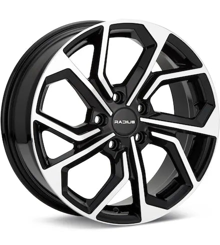 RADIUS WI23 MACHINED W/BLACK ACCENT - Gun Hill Tire House (WTW - WHOLESALE TIRES & WHEELS)