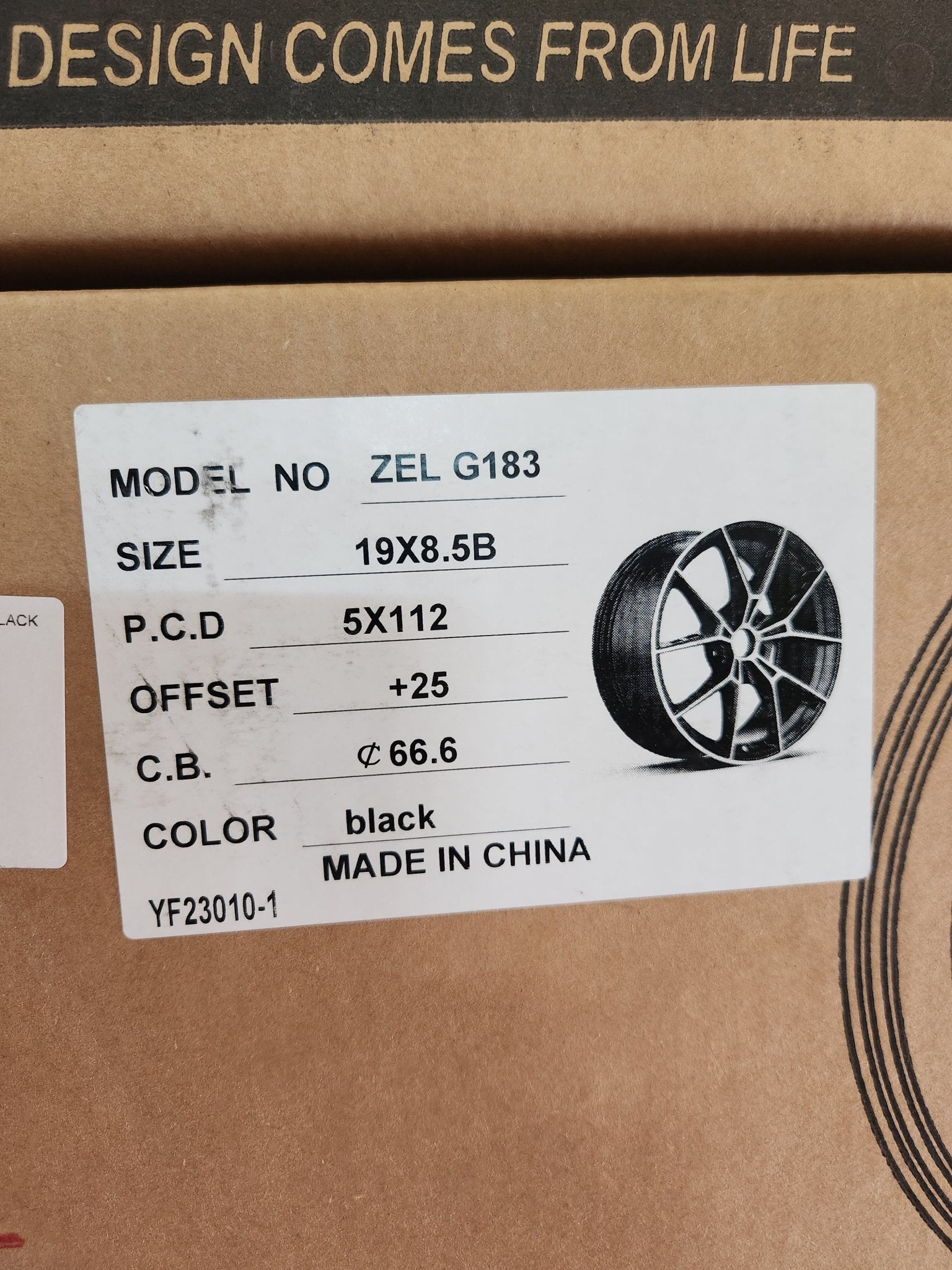 OE - 5557 863M STYLE 19x8.5 5x112 GLOSS BLACK - Gun Hill Tire House (WTW - WHOLESALE TIRES & WHEELS)