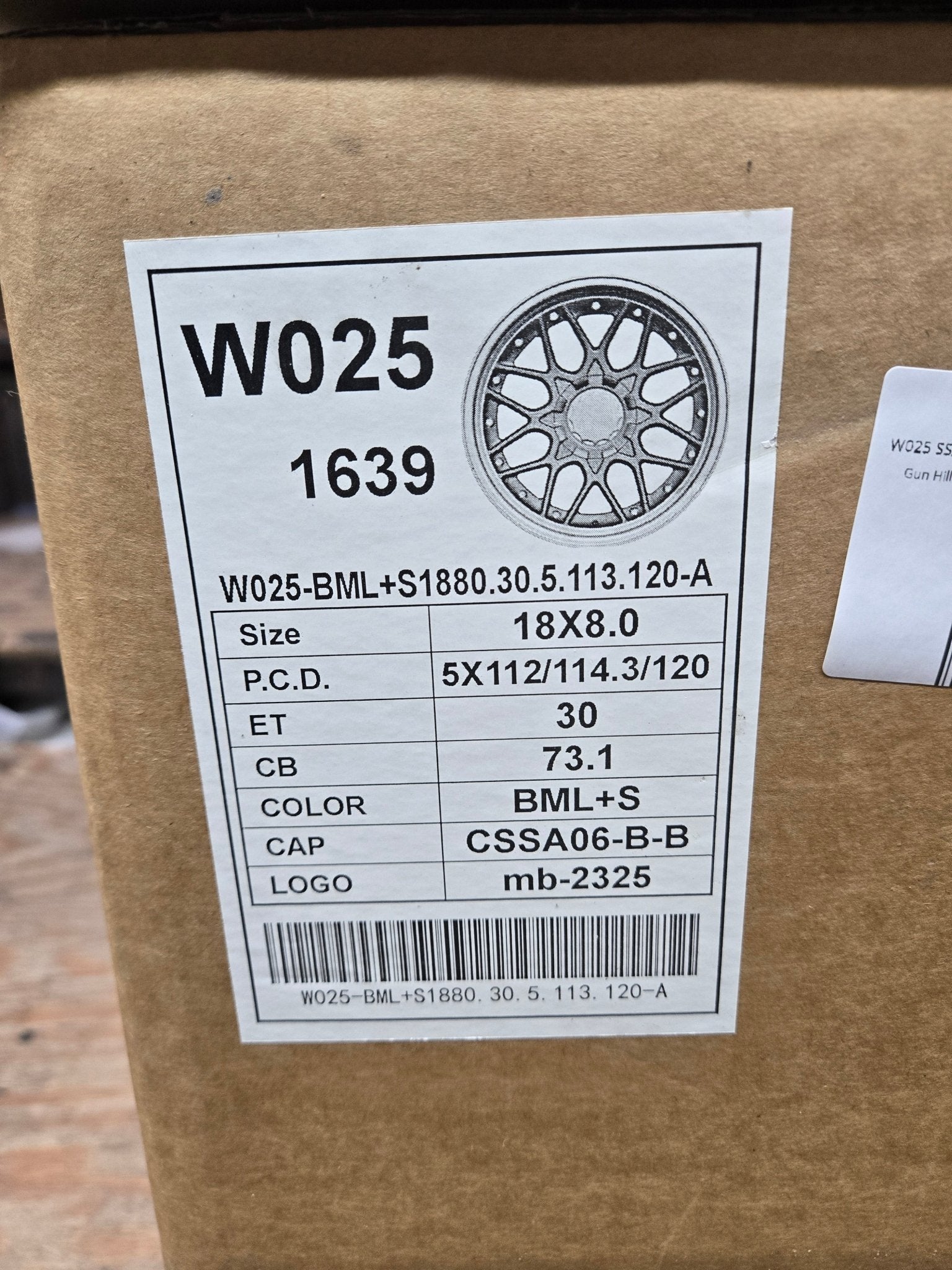 W025 SSA06 18X8.0 5X112 5X114.3 5X120 BLACK MACHINE LIP - Gun Hill Tire House (WTW - WHOLESALE TIRES & WHEELS)