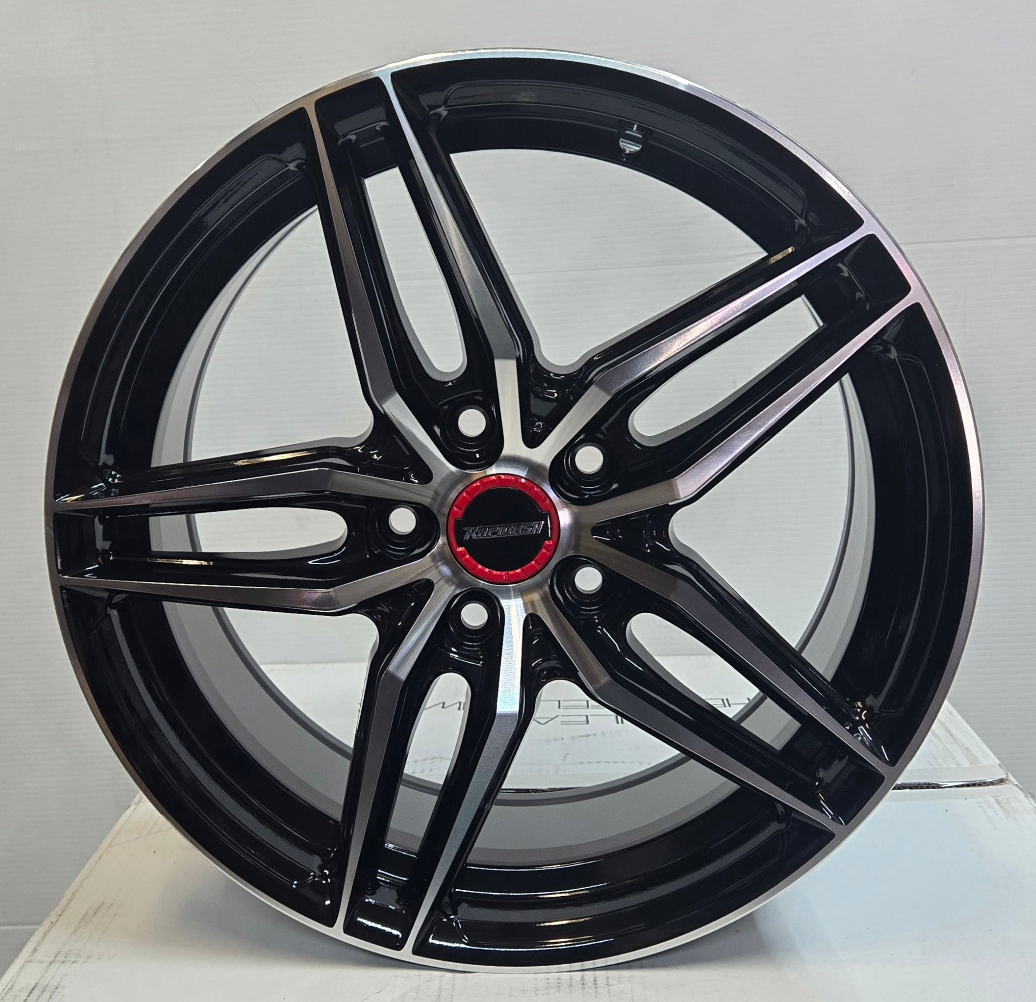 RAPIDASH RD - M102 17x7.5 5x114.3 GLOSS BLACK MACHINED FACE - Gun Hill Tire House (WTW - WHOLESALE TIRES & WHEELS)