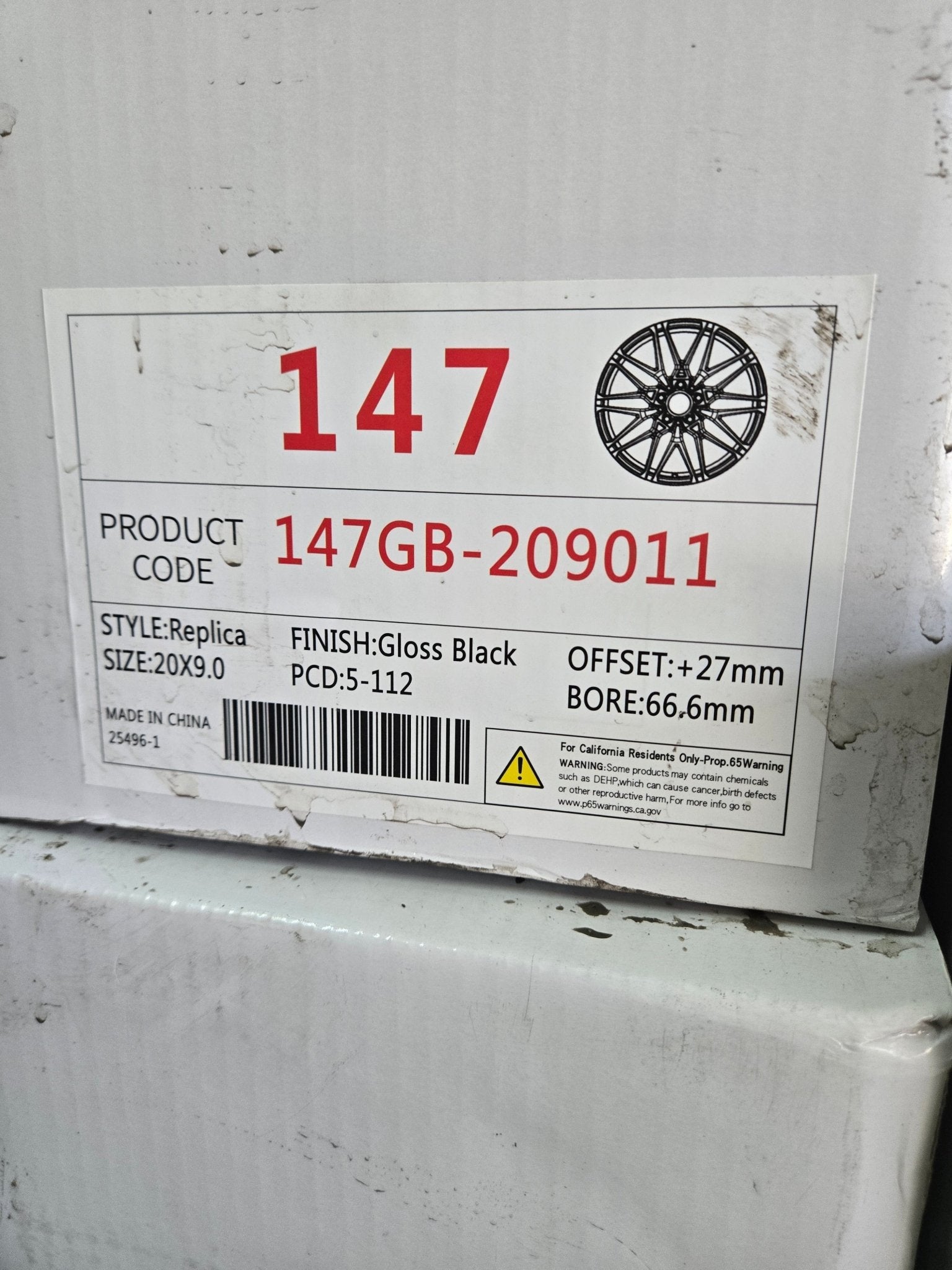 OE - 0295 818M 20X9.0 5X112 PIANO BLACK - Gun Hill Tire House (WTW - WHOLESALE TIRES & WHEELS)