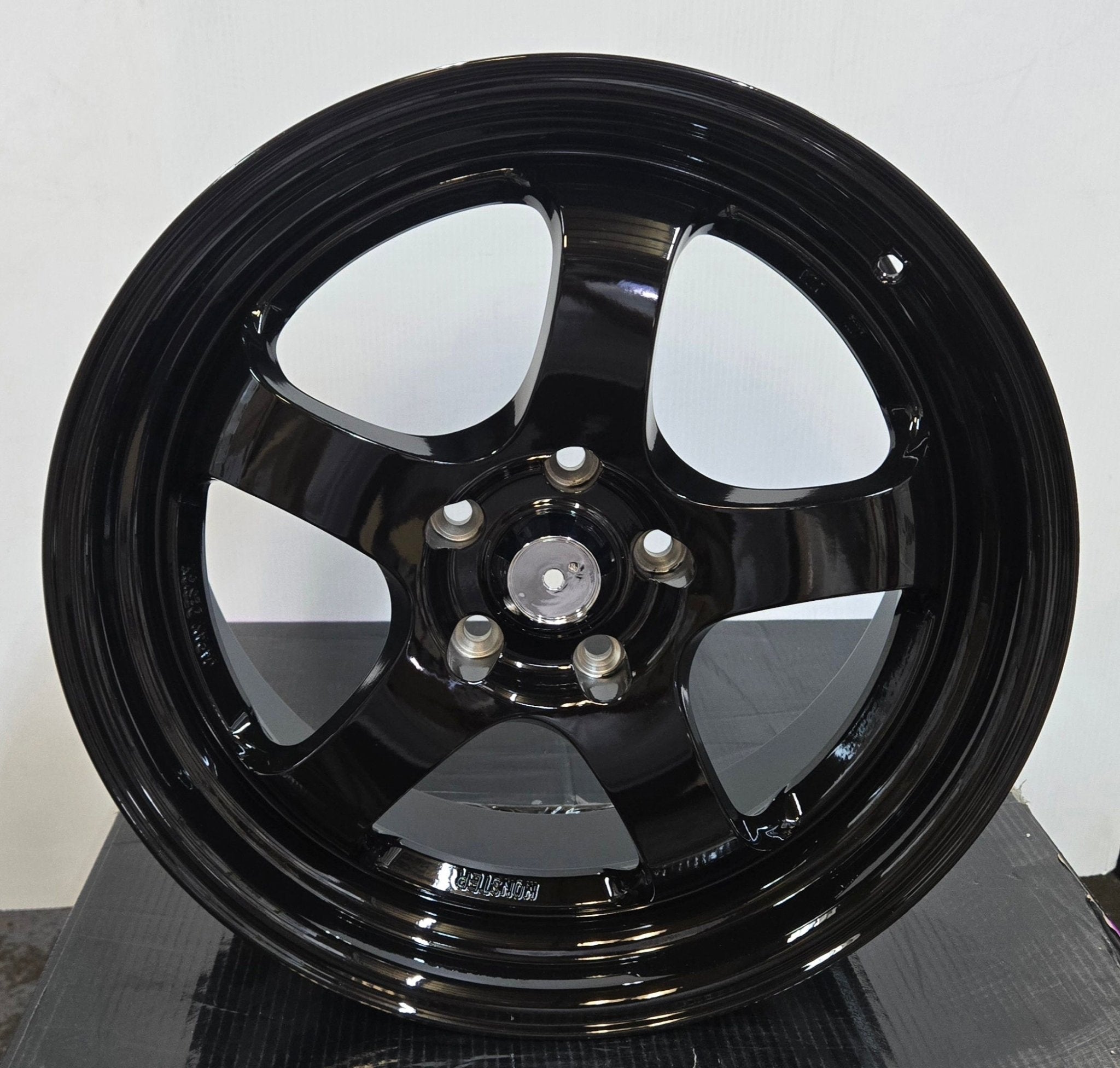 ZS004 ADVAN GT STYLE 18X8 5X114.3 5X112 PIANO BLACK - Gun Hill Tire House (WTW - WHOLESALE TIRES & WHEELS)