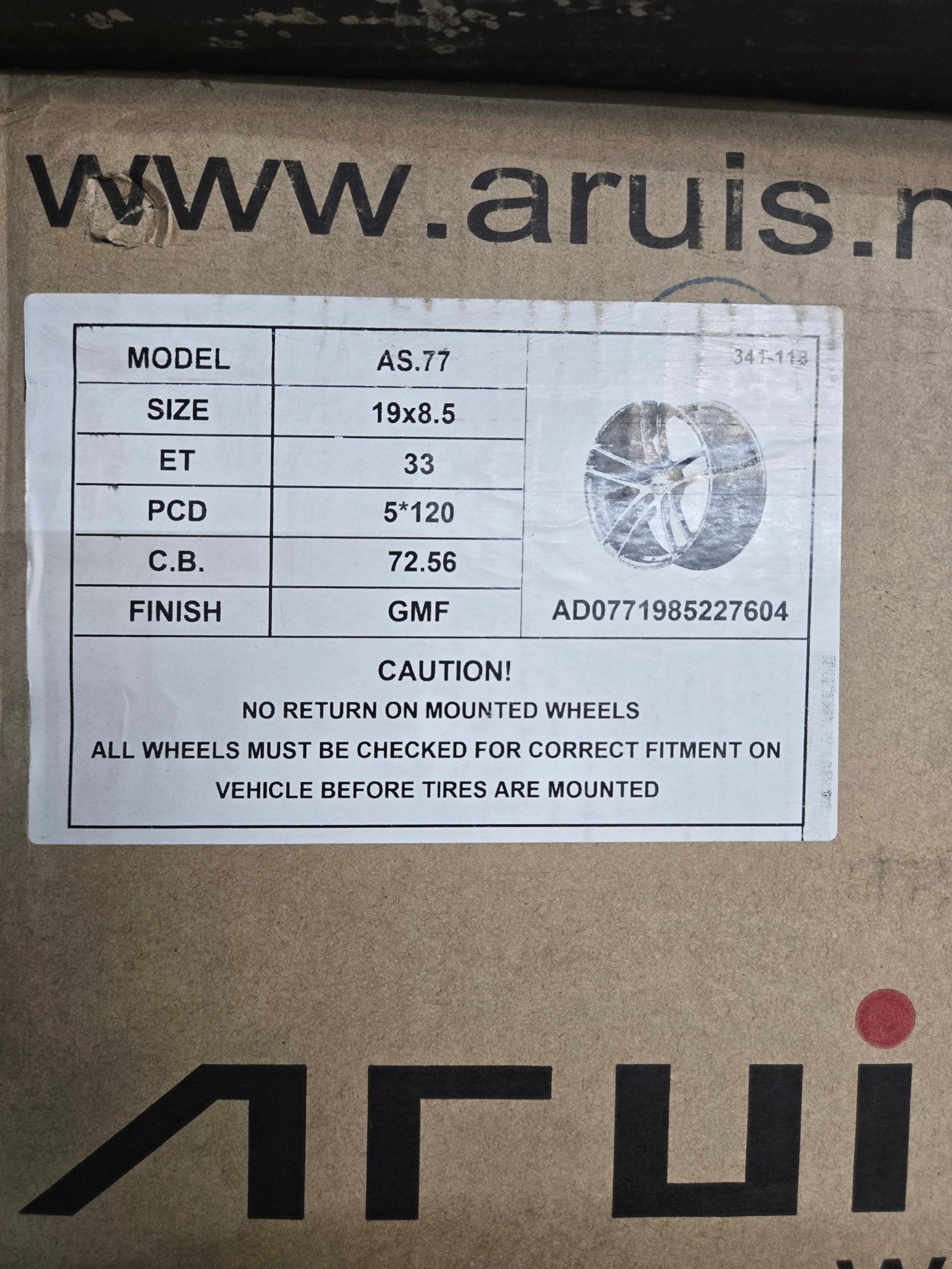 PEGASUS AS77 19X8.5 5x120 GUNMETAL MACHINED FACE - Gun Hill Tire House (WTW - WHOLESALE TIRES & WHEELS)