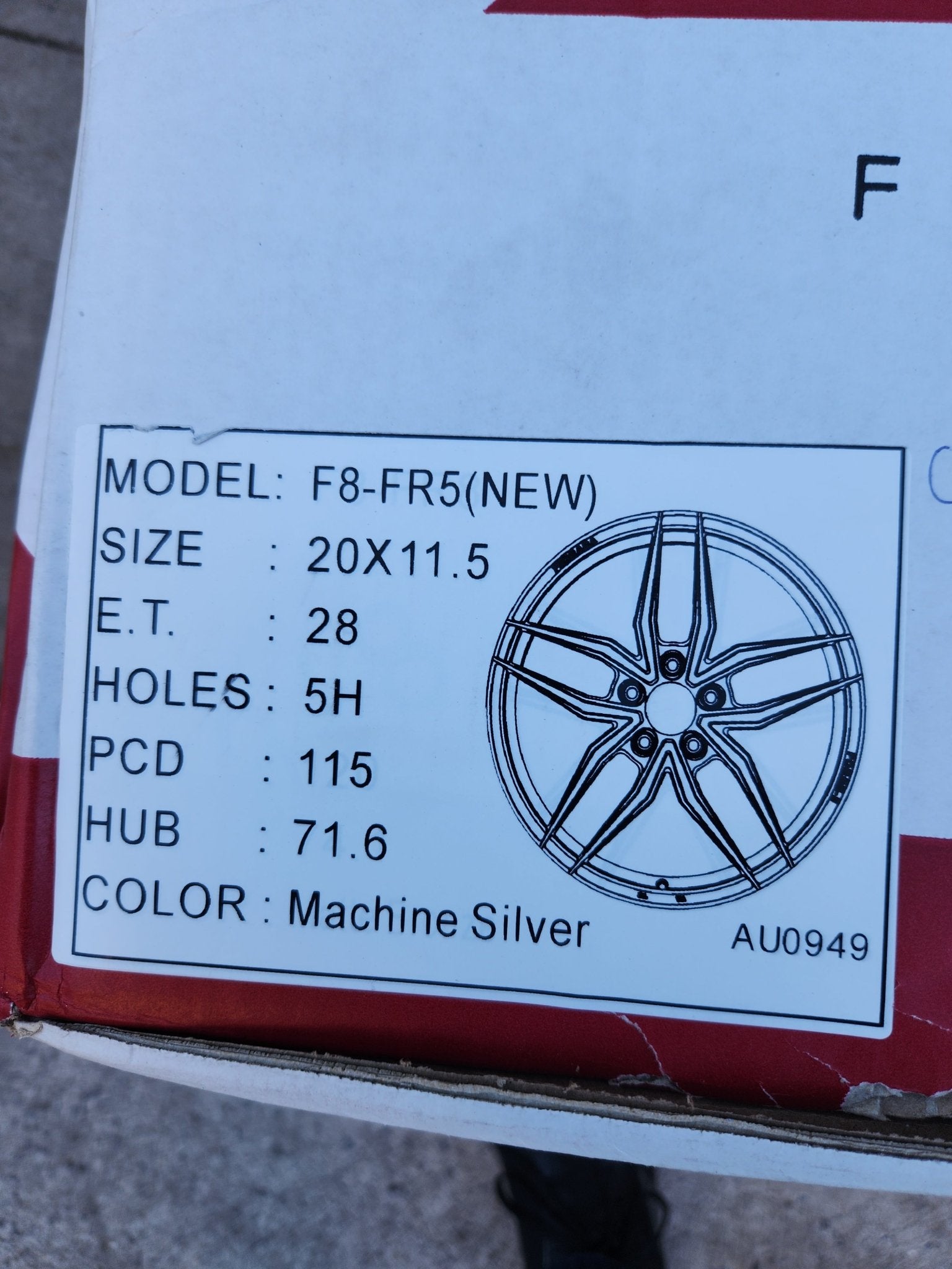 FERRADA FORGE - 8 FR5 20x11.5 5x115 ET28 CB 71.6mm MACHINE SILVER SUPER DEEP CANCAVITY - Gun Hill Tire House (WTW - WHOLESALE TIRES & WHEELS)
