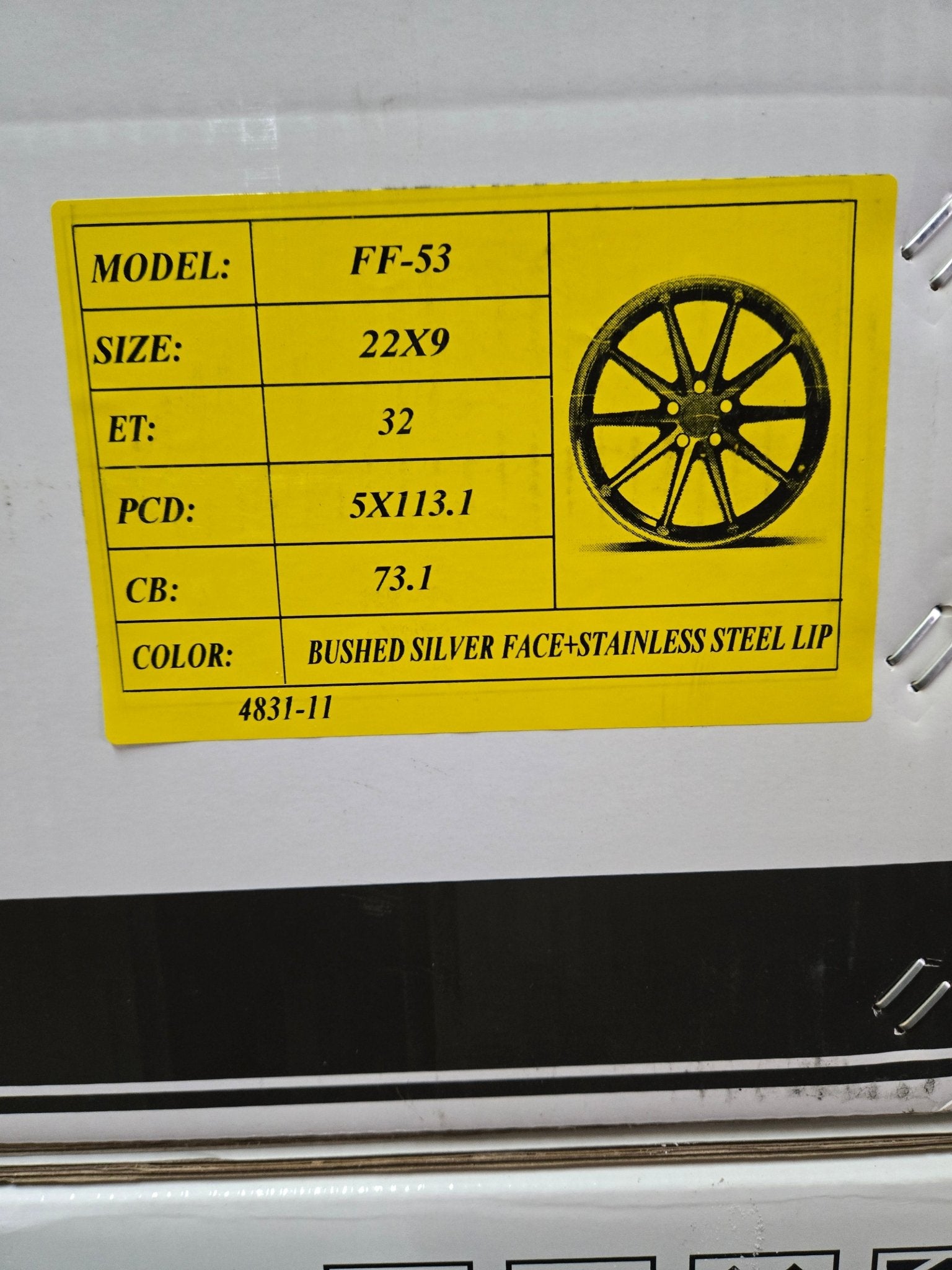 PEGASUS FF53 22X9.0 5X112 5X114.3 BRUSHED SILVER - Gun Hill Tire House (WTW - WHOLESALE TIRES & WHEELS)