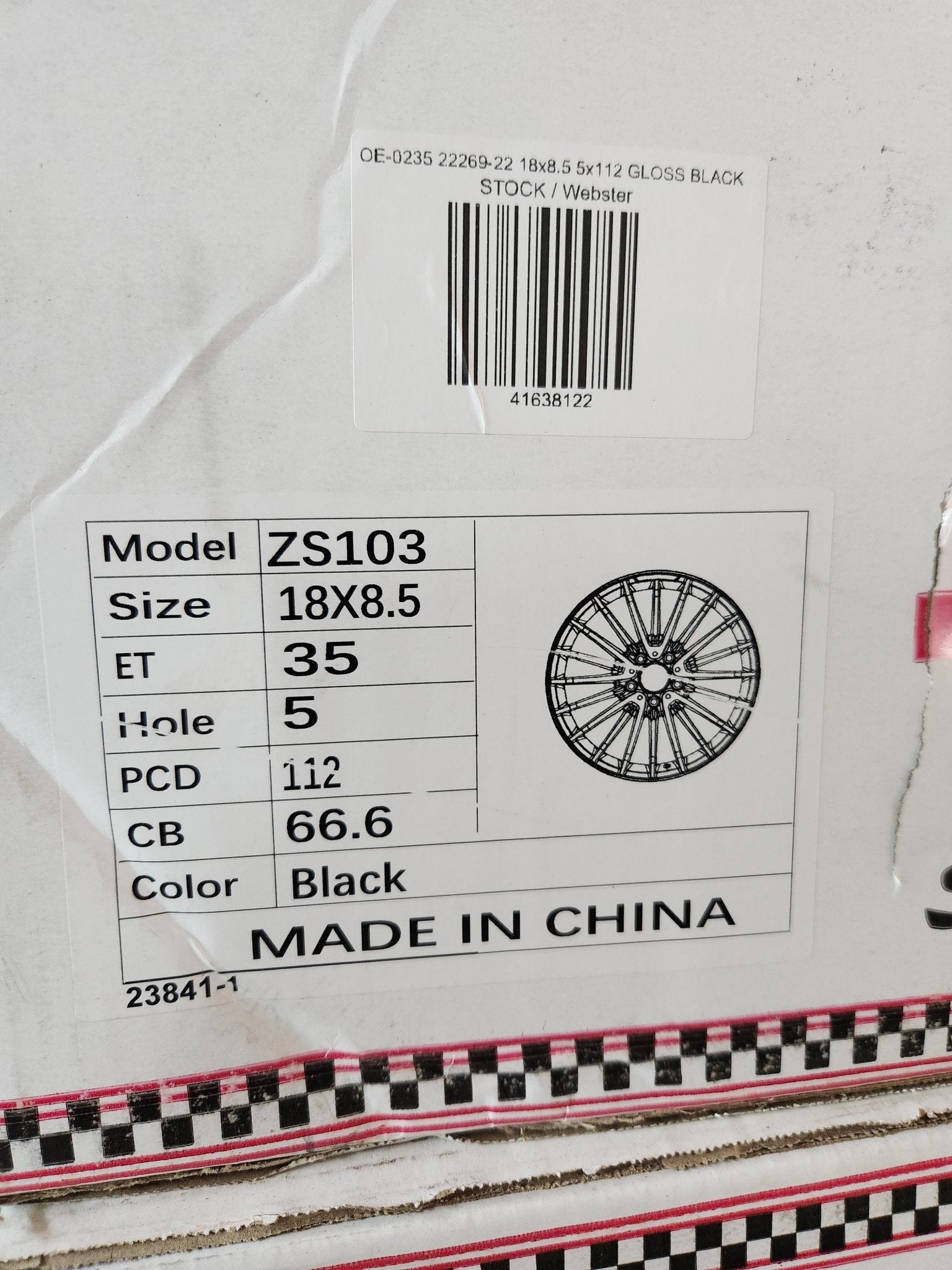 OE - 0235 22269 - 22 18x8.5 5x112 GLOSS BLACK - Gun Hill Tire House (WTW - WHOLESALE TIRES & WHEELS)