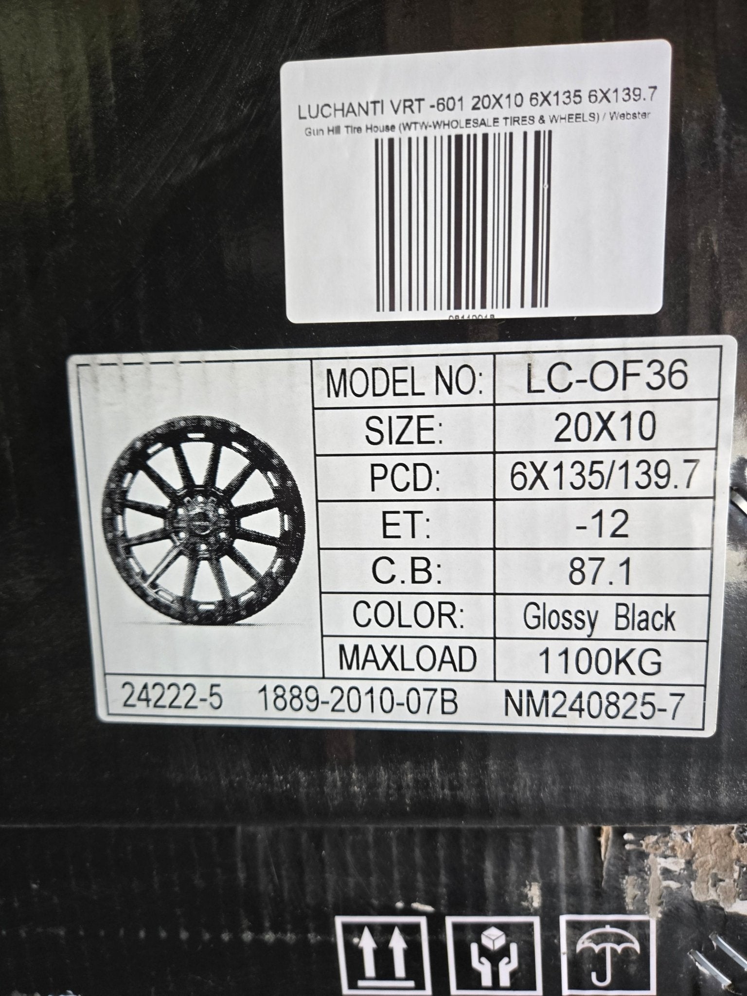 LACHANTI VRT - 601 20X10 6X135 6X139.7 - Gun Hill Tire House (WTW - WHOLESALE TIRES & WHEELS)