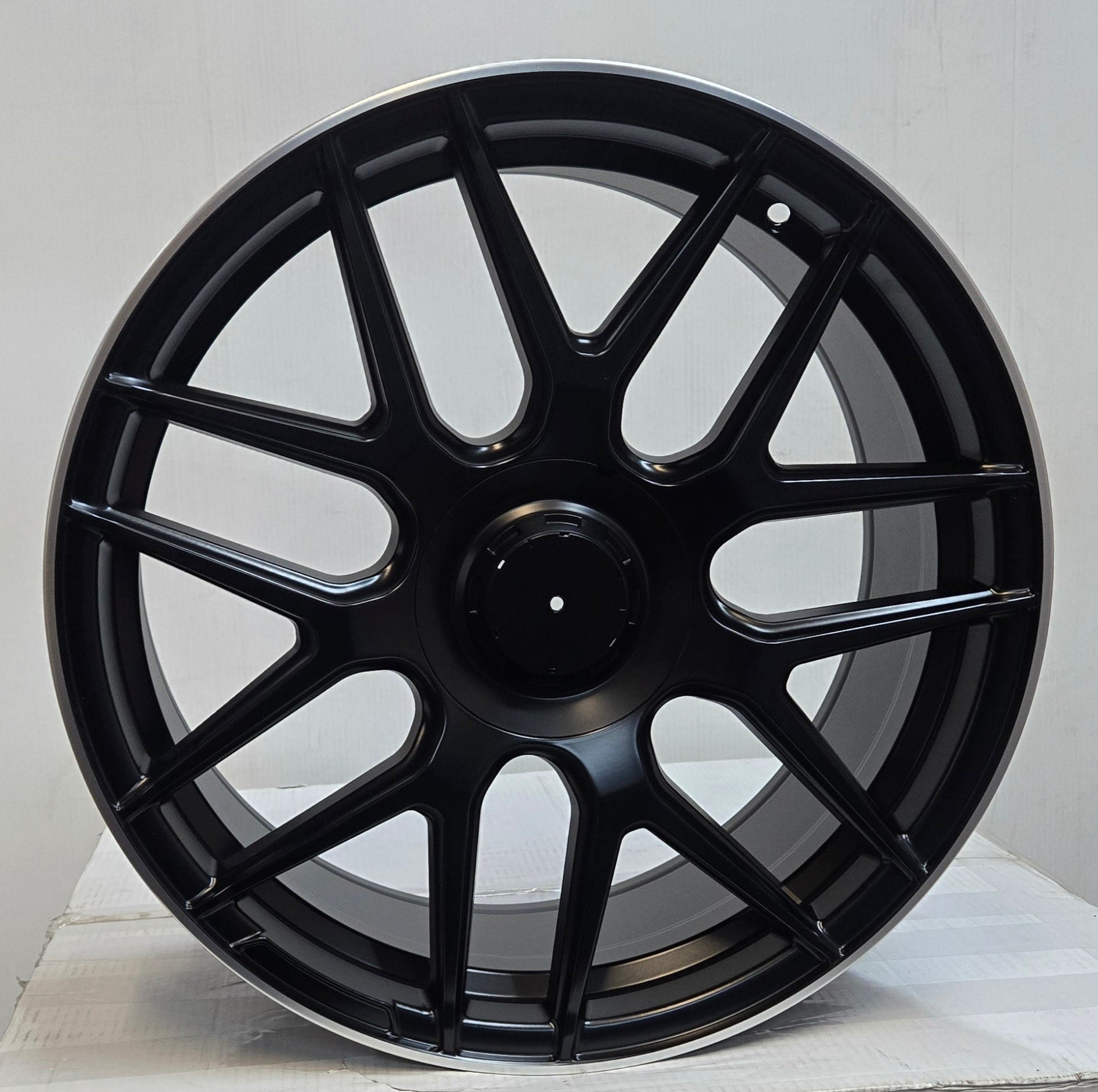 H933F 19X9.5 5X112 MATTE BLACK MACHINED RING - Gun Hill Tire House (WTW - WHOLESALE TIRES & WHEELS)