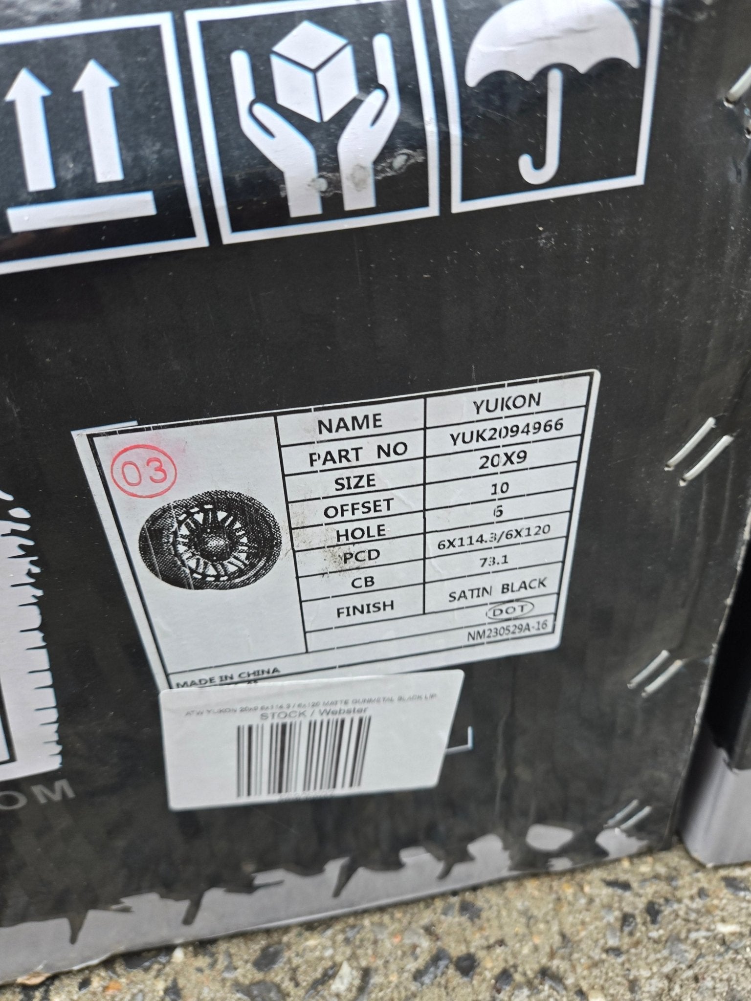 ATW YUKON 20x9 6x114.3 / 6x120 SATIN GUNMETAL BLACK LIP - Gun Hill Tire House (WTW - WHOLESALE TIRES & WHEELS)