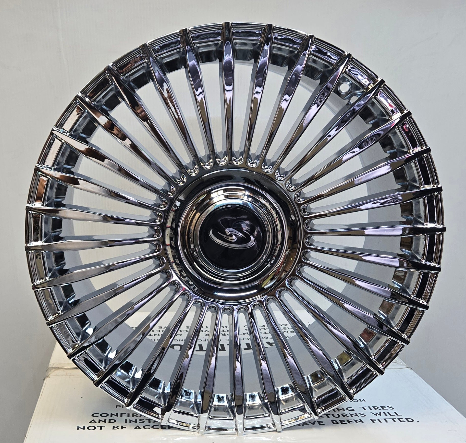 396F 20X9.5 5X112 5X120 CHROME - Gun Hill Tire House (WTW - WHOLESALE TIRES & WHEELS)