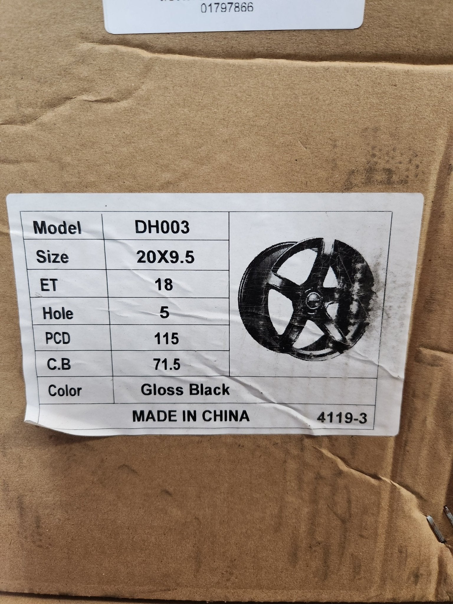 RP91 FFSR03 HELLCATTI 20x9.5 5x115 FLOW FORM GLOSS BLACK - Gun Hill Tire House (WTW - WHOLESALE TIRES & WHEELS)