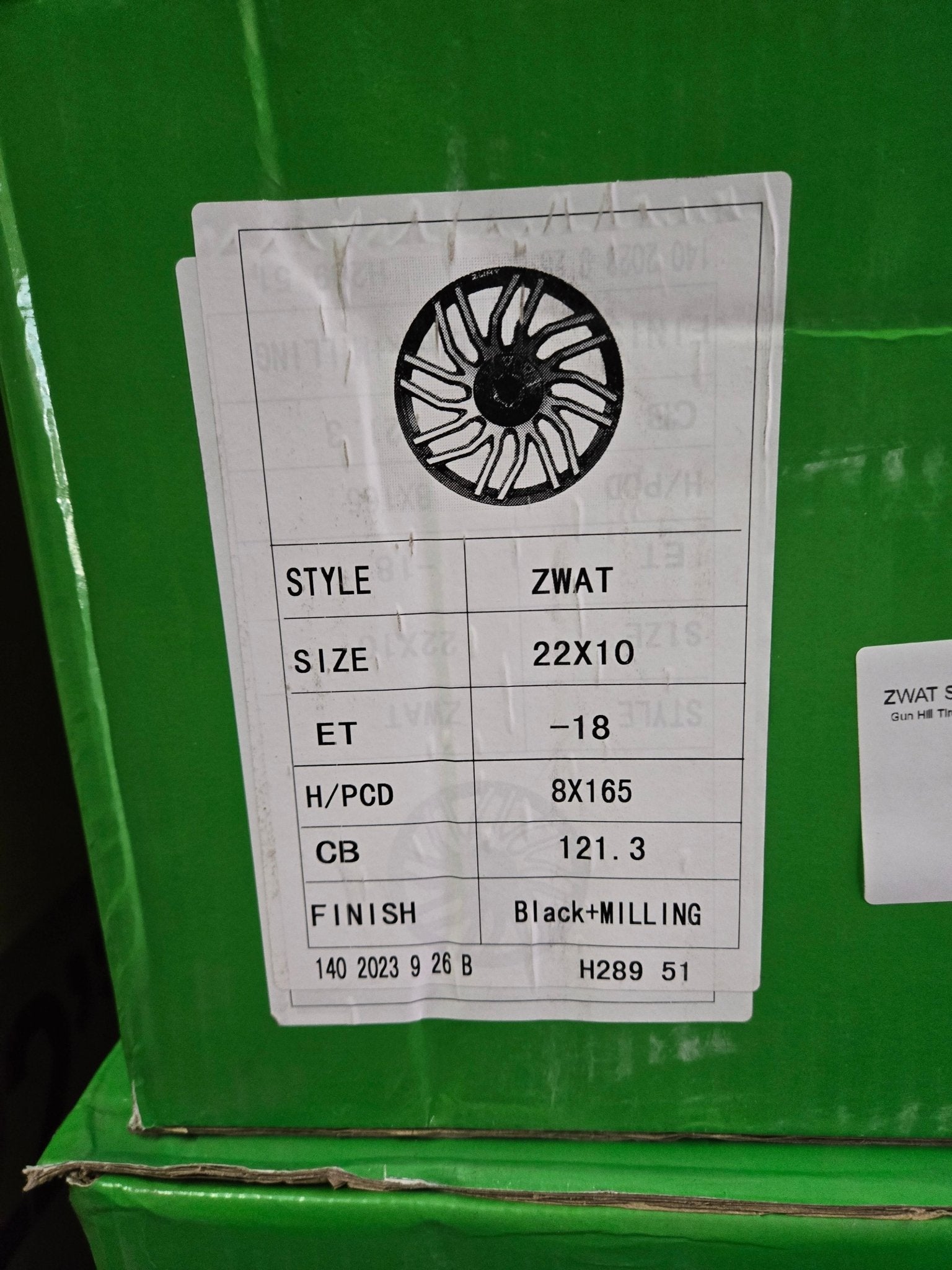 ZWAT SEUS 22X10.5 8X165 PIANO BLACK - Gun Hill Tire House (WTW - WHOLESALE TIRES & WHEELS)