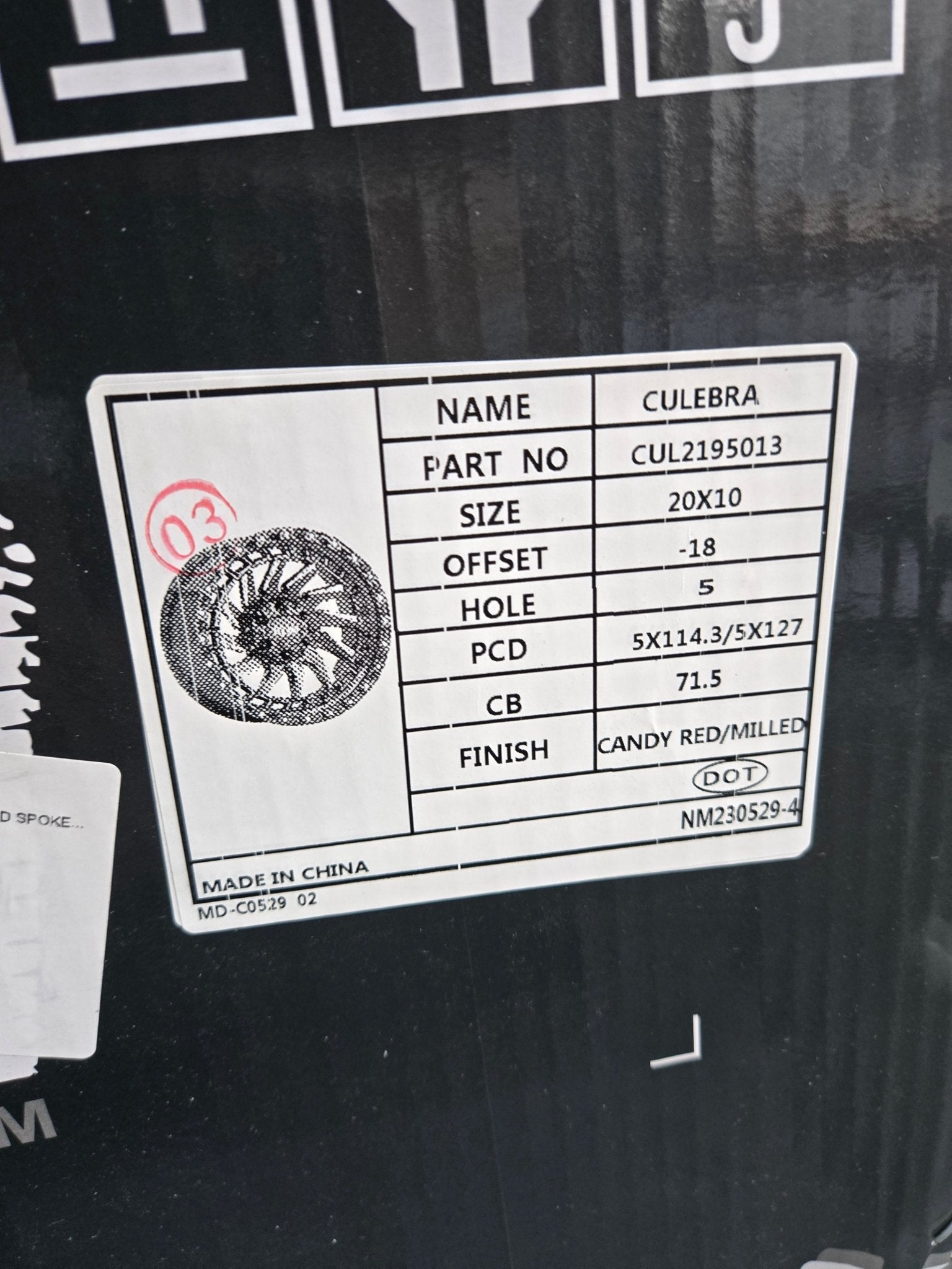 ATW CULEBRA 20x10 5x114.3 / 5x127 CANDY RED MILLED SPOKES STAINLESS STEEL POINT - Gun Hill Tire House (WTW - WHOLESALE TIRES & WHEELS)