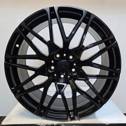 H996F 818M STYLE 20X10.5 5X120 PIANO BLACK MACHINED FACE DARK TINTED