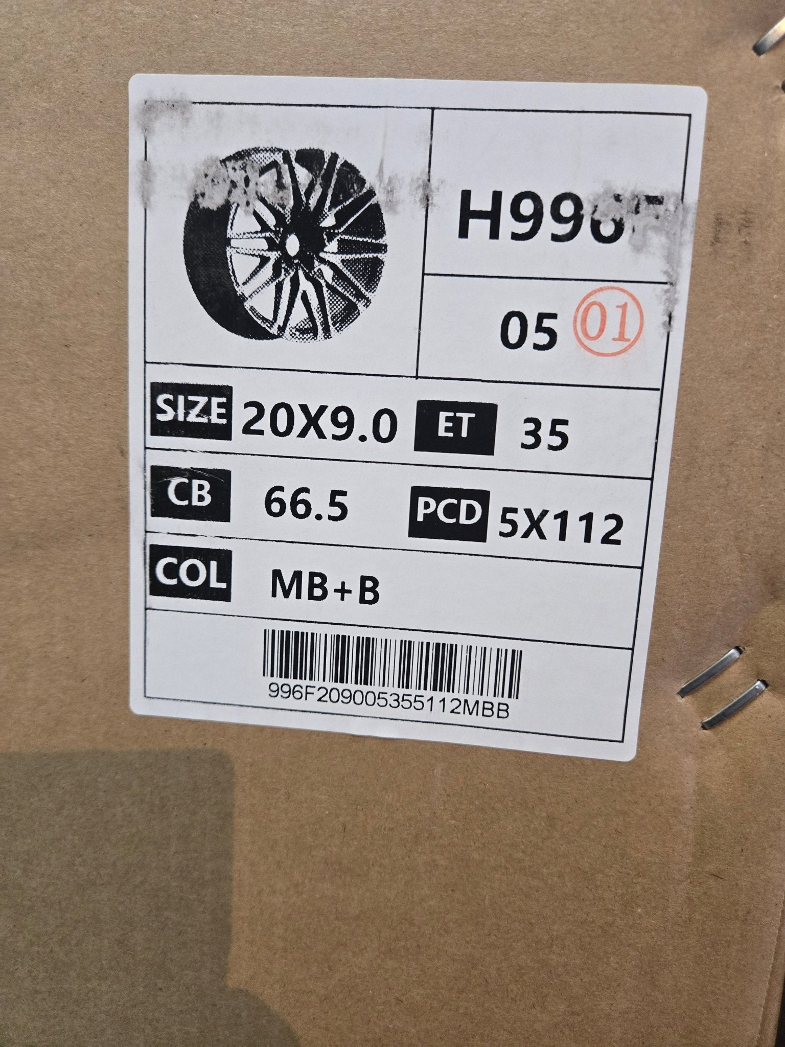 H996F 818M STYLE 20X9.0 5X112 PIANO BLACK MACHINED FACE DARK TINTED - Gun Hill Tire House (WTW - WHOLESALE TIRES & WHEELS)