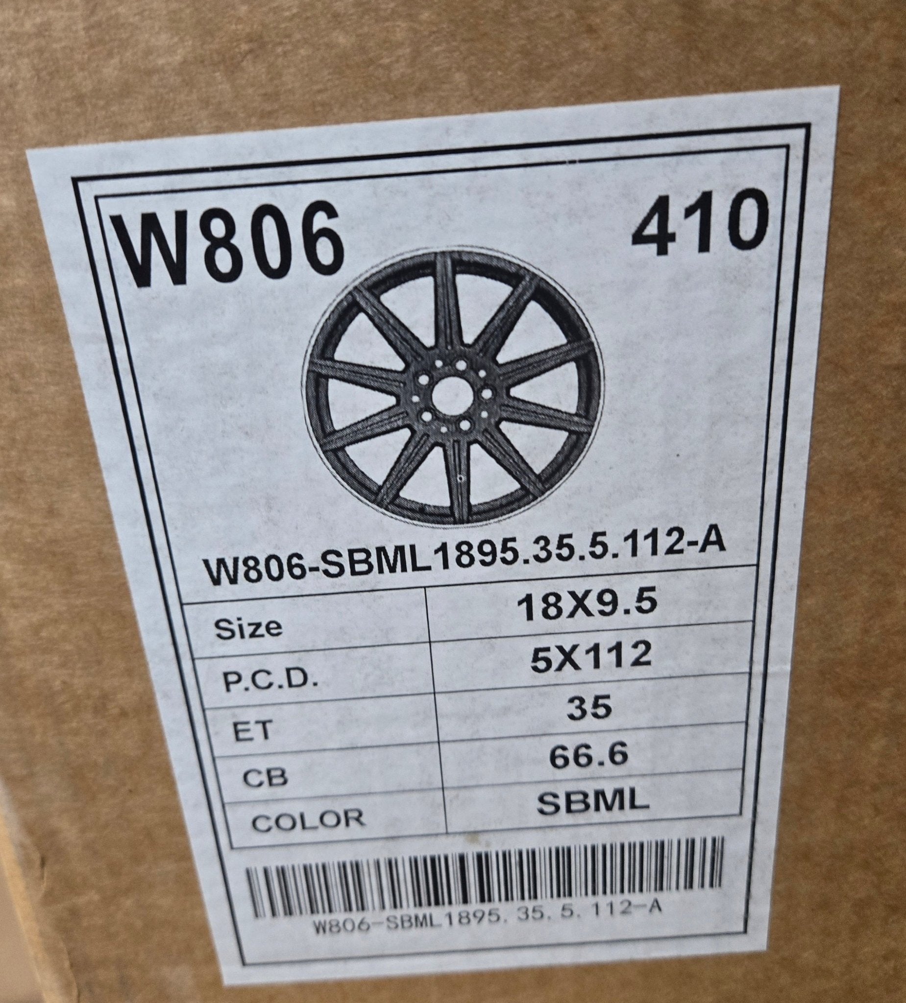 W806 18x9.5 5X112 SBML - Gun Hill Tire House (WTW - WHOLESALE TIRES & WHEELS)