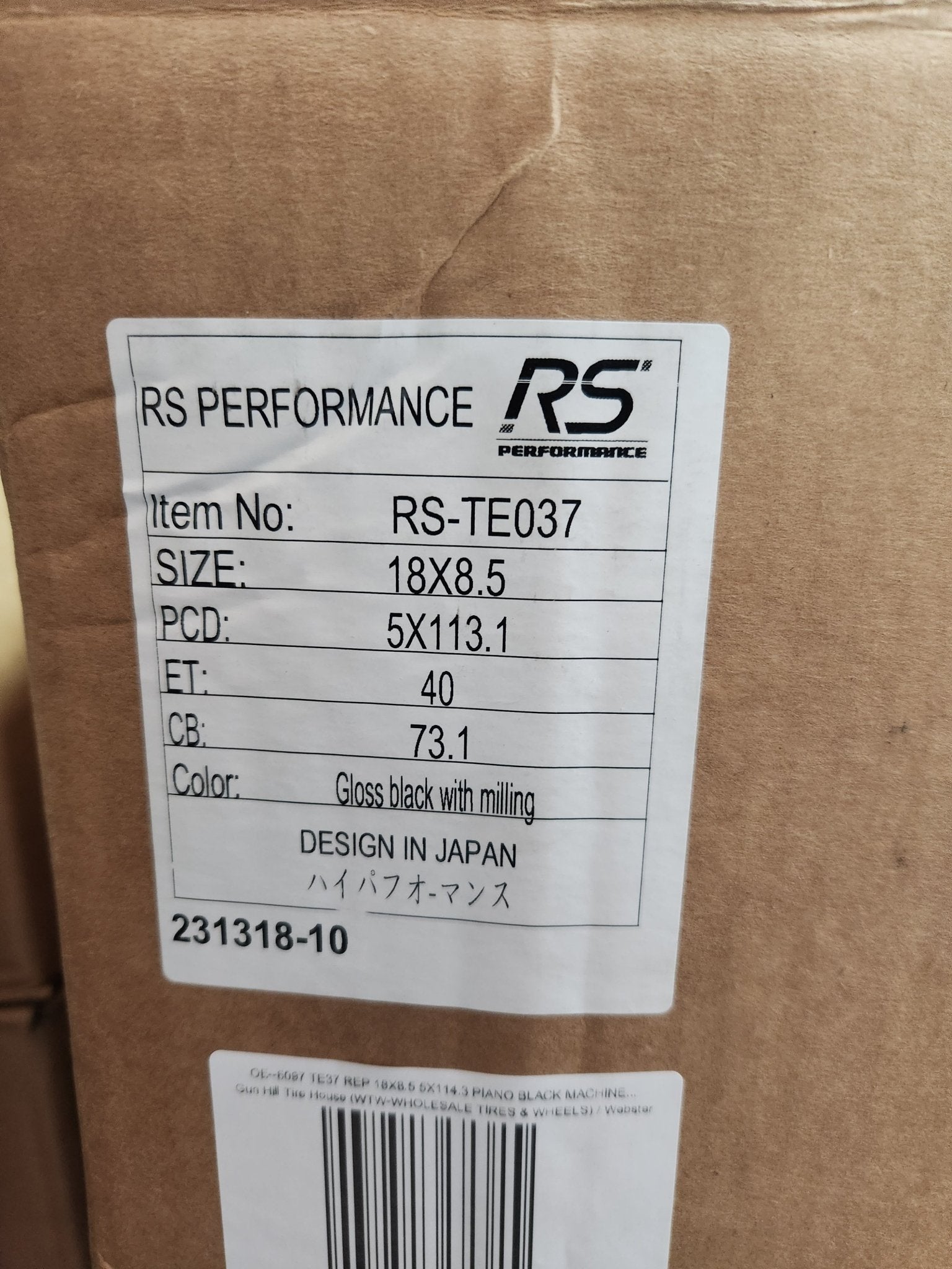 OE - 6097 TE37 REP 18X8.5 5X114.3 5X112 PIANO BLACK MACHINED LETTERING - Gun Hill Tire House (WTW - WHOLESALE TIRES & WHEELS)