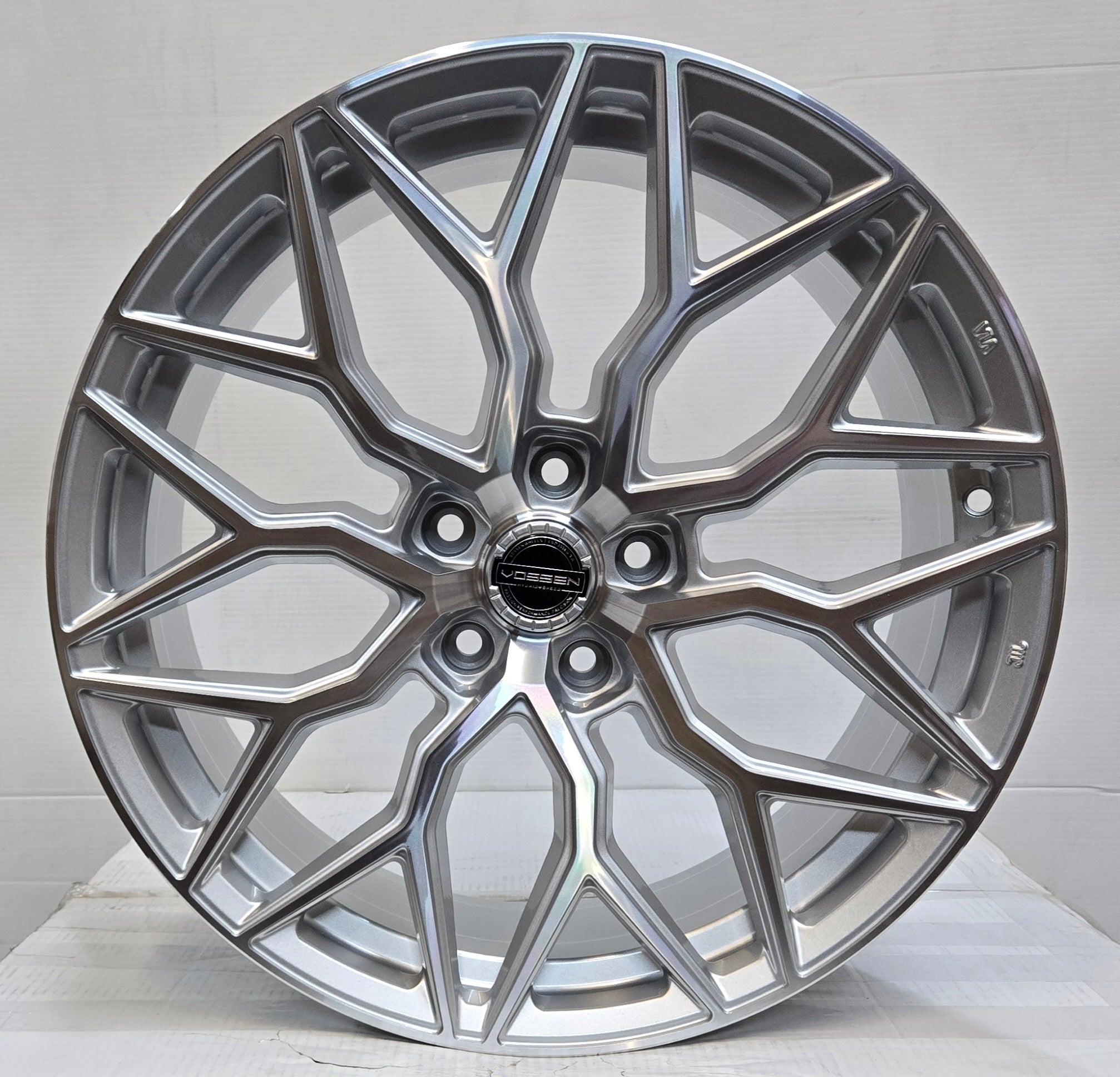 OE - 0319 HF - 2 REP 19X8.5 5X114.3 5X112 SILVER MACHINED FACE - Gun Hill Tire House (WTW - WHOLESALE TIRES & WHEELS)