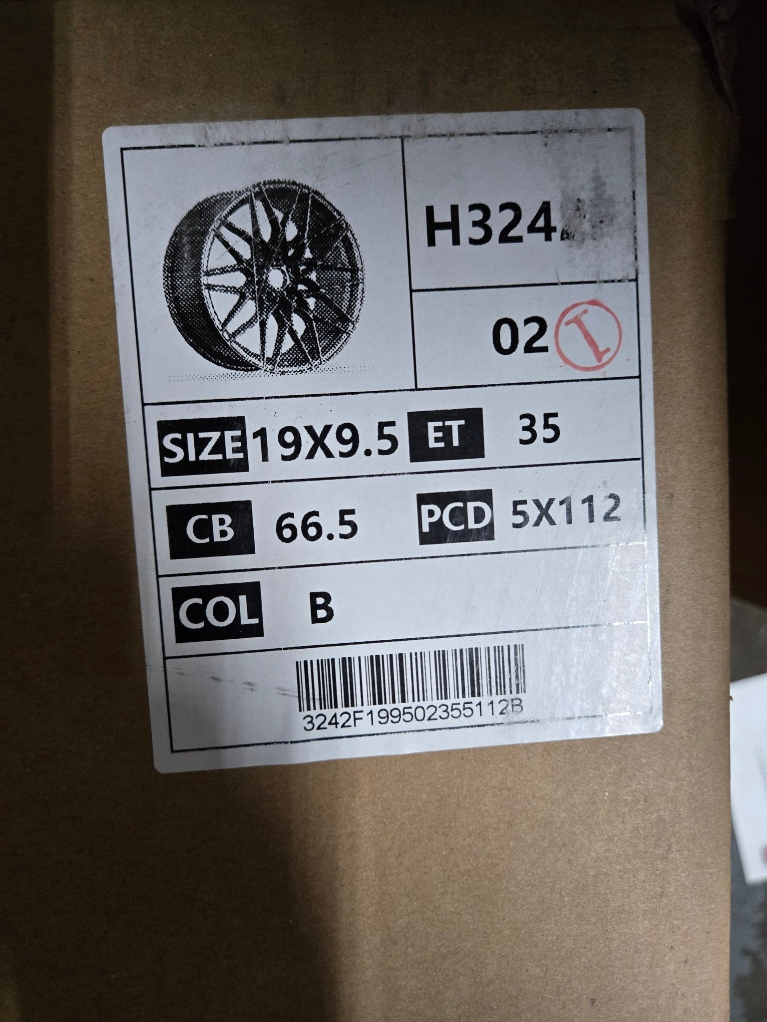 H3242F 19X9.5 5X112 PIANO BLACK - Gun Hill Tire House (WTW - WHOLESALE TIRES & WHEELS)