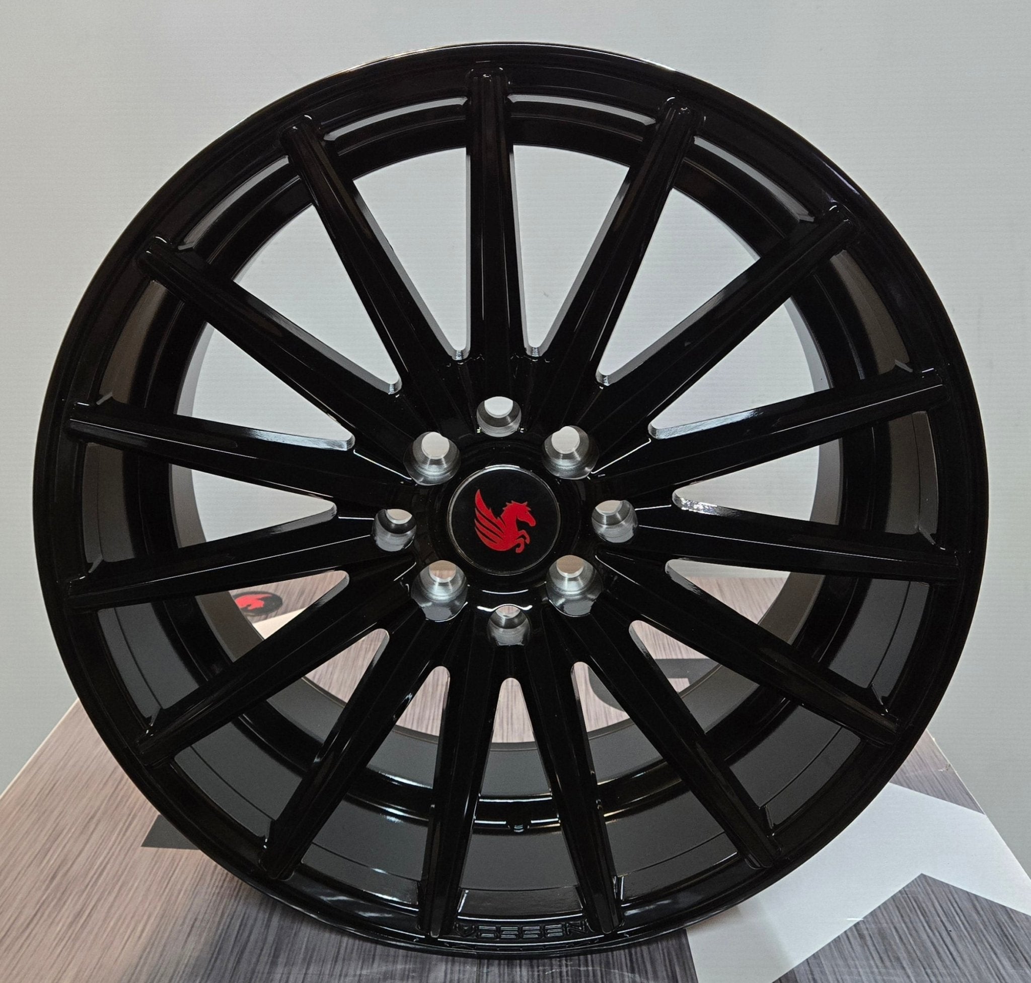 PEGASUS 781 17X7.5 4X100 4X114.3 PINO BLACK - Gun Hill Tire House (WTW - WHOLESALE TIRES & WHEELS)